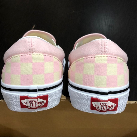 vans checkerboard blushing bride